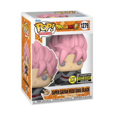 Funko Pop DBS Super Saiyan Rosé Goku Black GITD EXclusivo EE