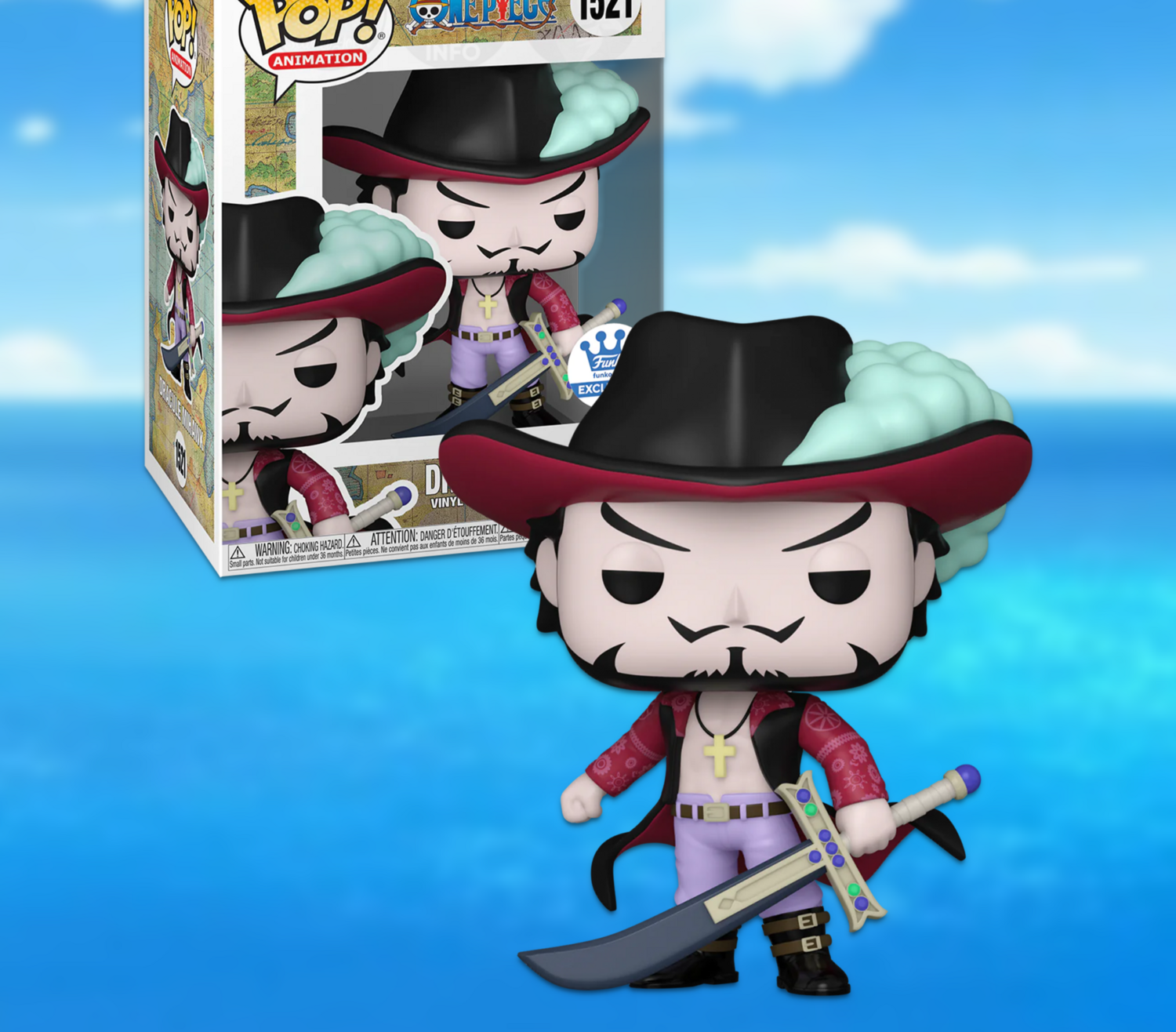 Funko Pop Animation One Piece Dracule Mihawk Exclusivo de Funko Shop