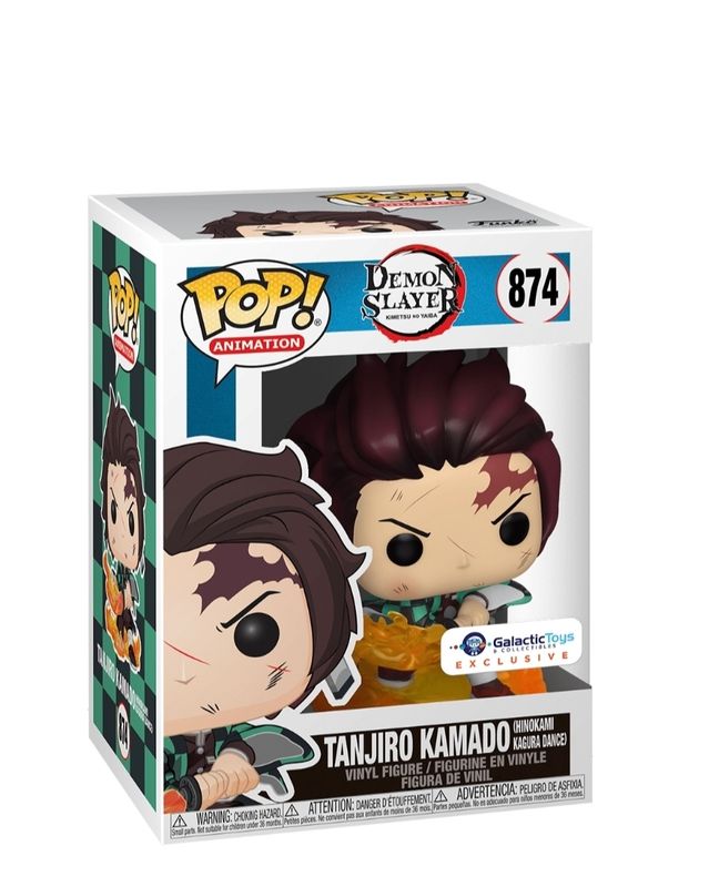 Funko Pop Animation Demon Slayer Kimetsu No Yaiba Tanjiro Exclusivo de Galáctic Toys