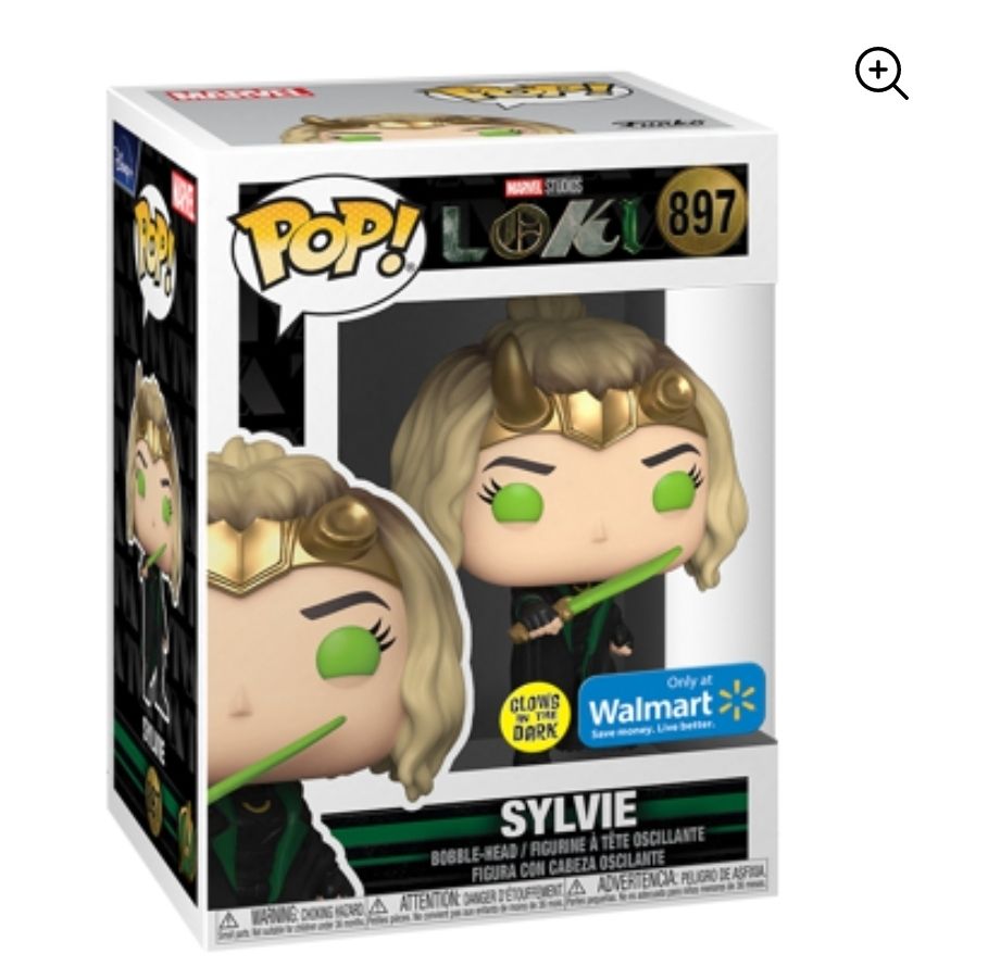  Funko Pop Loki. Sylvie GITD exclusivo de Walmart 