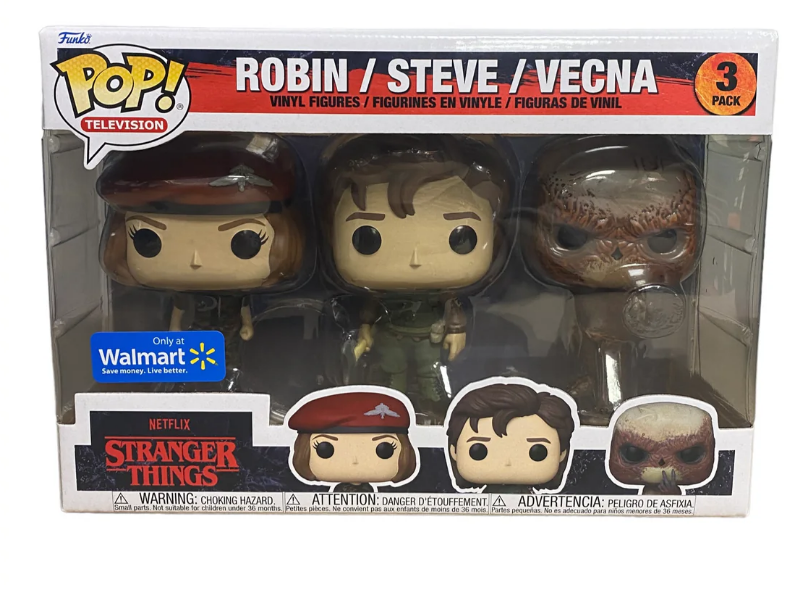 Funko Pop 3 Pack Stranger Things Robin/Steve/Vecna Exclusivo de Walmart
