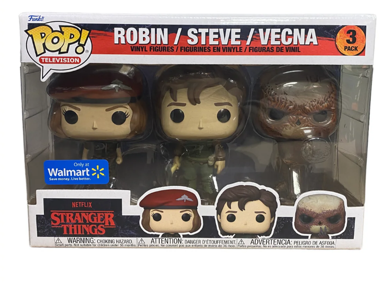 Funko Pop 3 Pack Stranger Things Robin/Steve/Vecna Exclusivo de Walmart