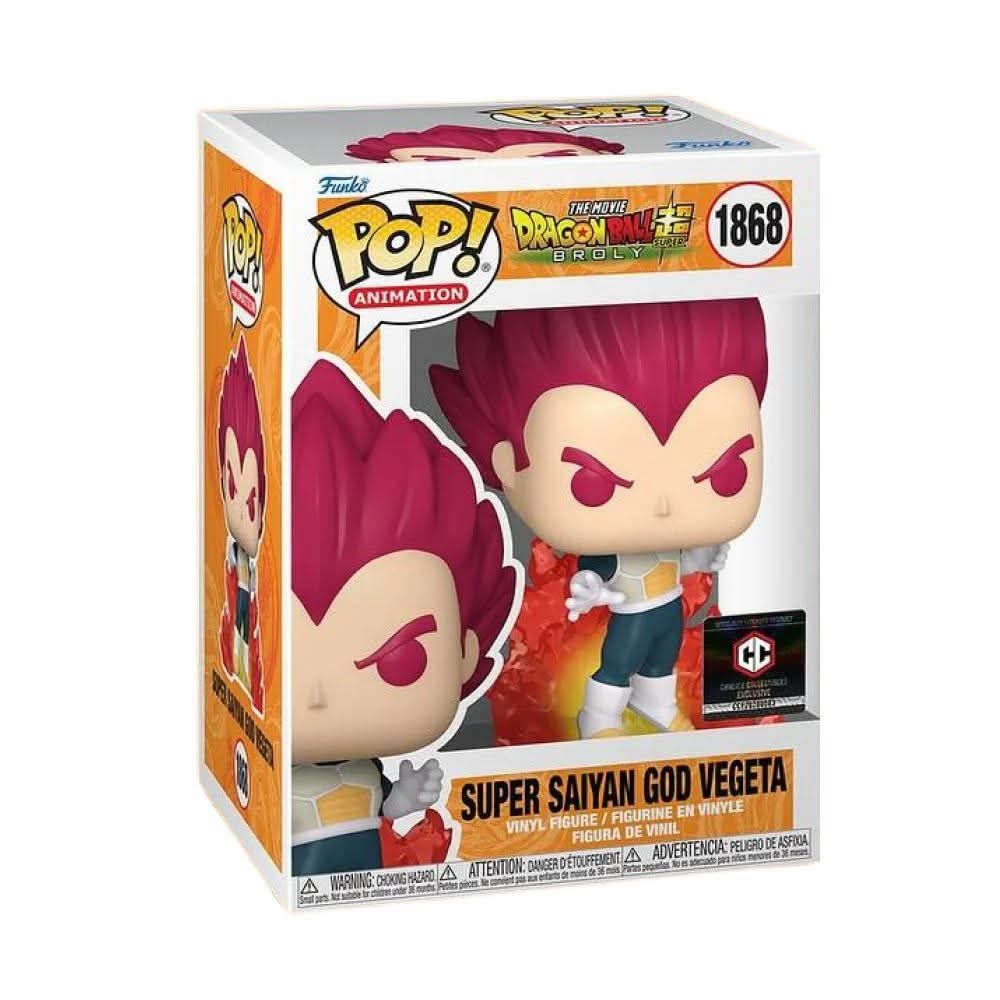 Pre-orden Funko Pop Dragon Ball Super. Super Saiyan God Vegeta Exclusivo Chalice Collectibles PR