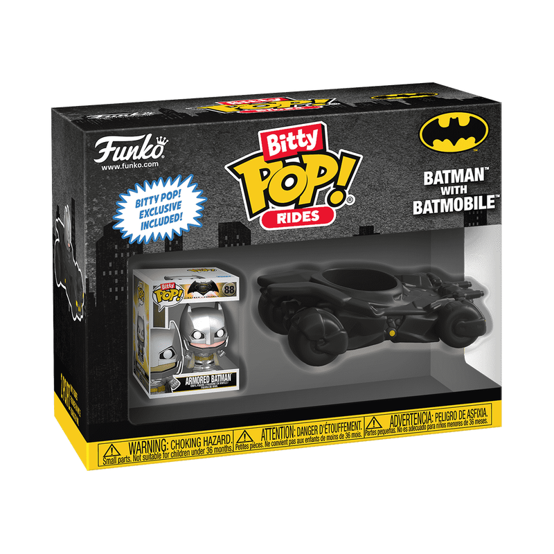 Bitty Pop Rides Batman with Batmobile