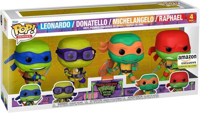 Funko Pop 4 Pack Leonardo/Donatello/Michelangelo/Raphael Exclusivo de Amazon Funko Pop 4 Pack Leonardo/Donatello/Michelangelo/Raphael Exclusivo de Amazon