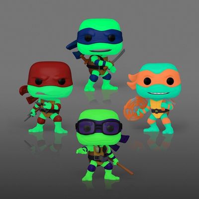 Funko Pop 4 Pack Leonardo/Donatello/Michelangelo/Raphael Exclusivo de Amazon