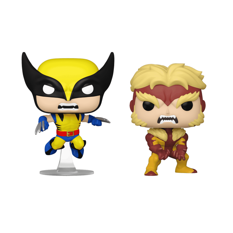 2 Pack Funko Pop Wolverine & Sabretooth Exclusivo de Funko Shop