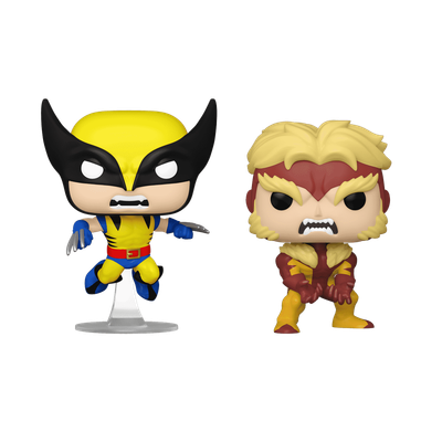 2 Pack Funko Pop Wolverine &amp; Sabretooth Exclusivo de Funko Shop