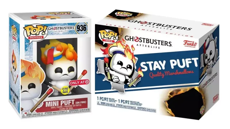 Funko Pop &amp; Tee. Ghostbusters Afterlife Mini Stay Puft Exclusivo de Target