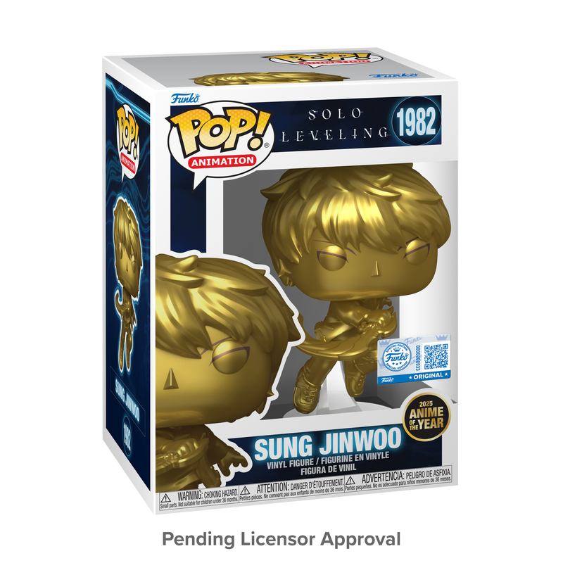 Pre-orden Funko Pop Solo Leveling. Sung Jinwoo Gold Exclusivo de Funko Shop