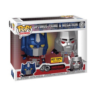 Funko Pop 2 Pack Optimus Prime &amp; Megatron Exclusivo de Hottopic
