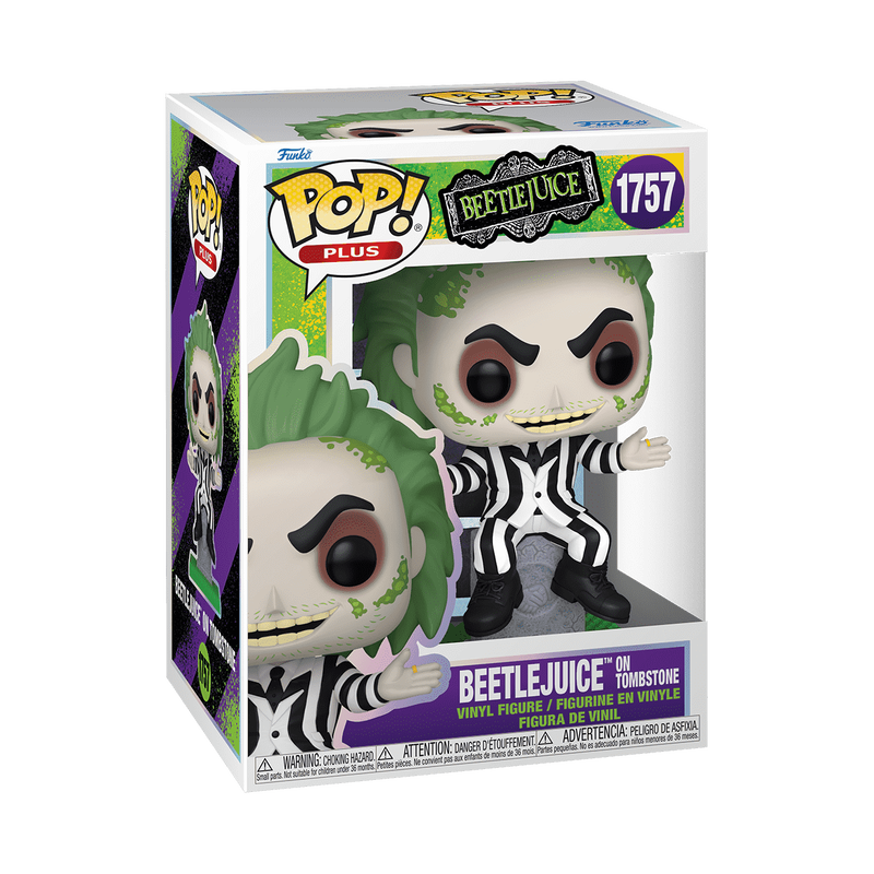 Funko Pop Plus Beetlejuice on Tombstone