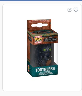 Funko Pocket Pop Keychain Toothless Funko Pocket Pop Keychain Toothless