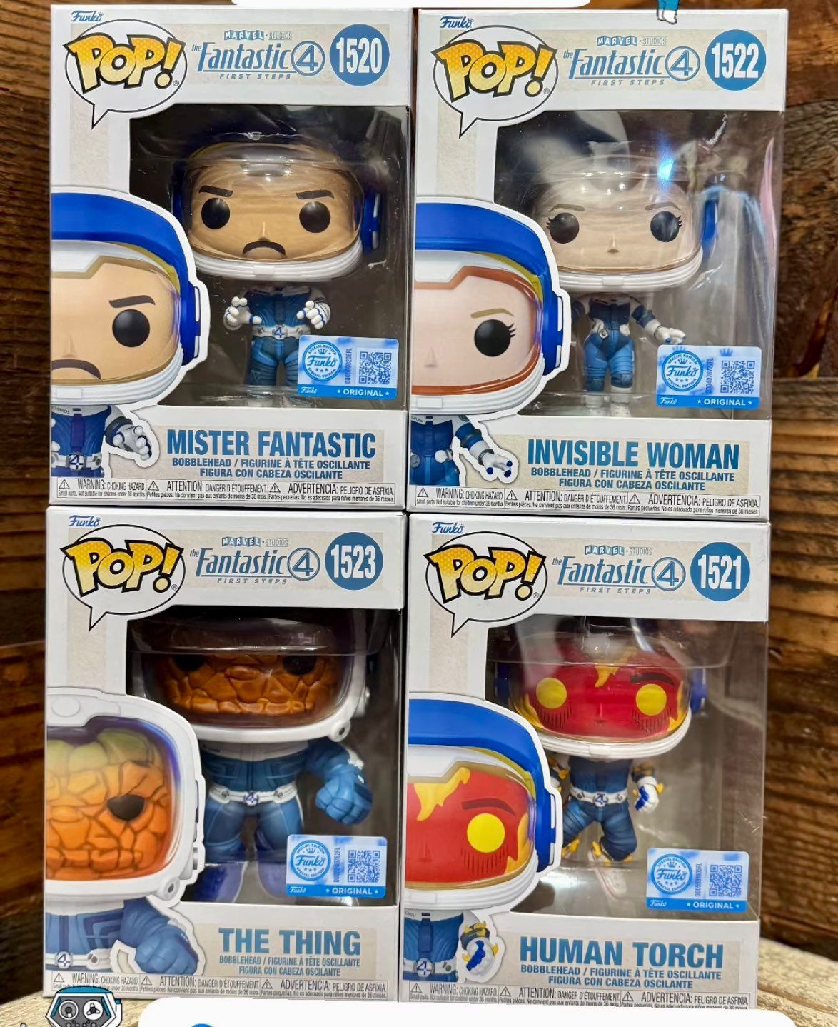 Pre-orden Funko Pop Fantastic 4 Bundle Exclusivo