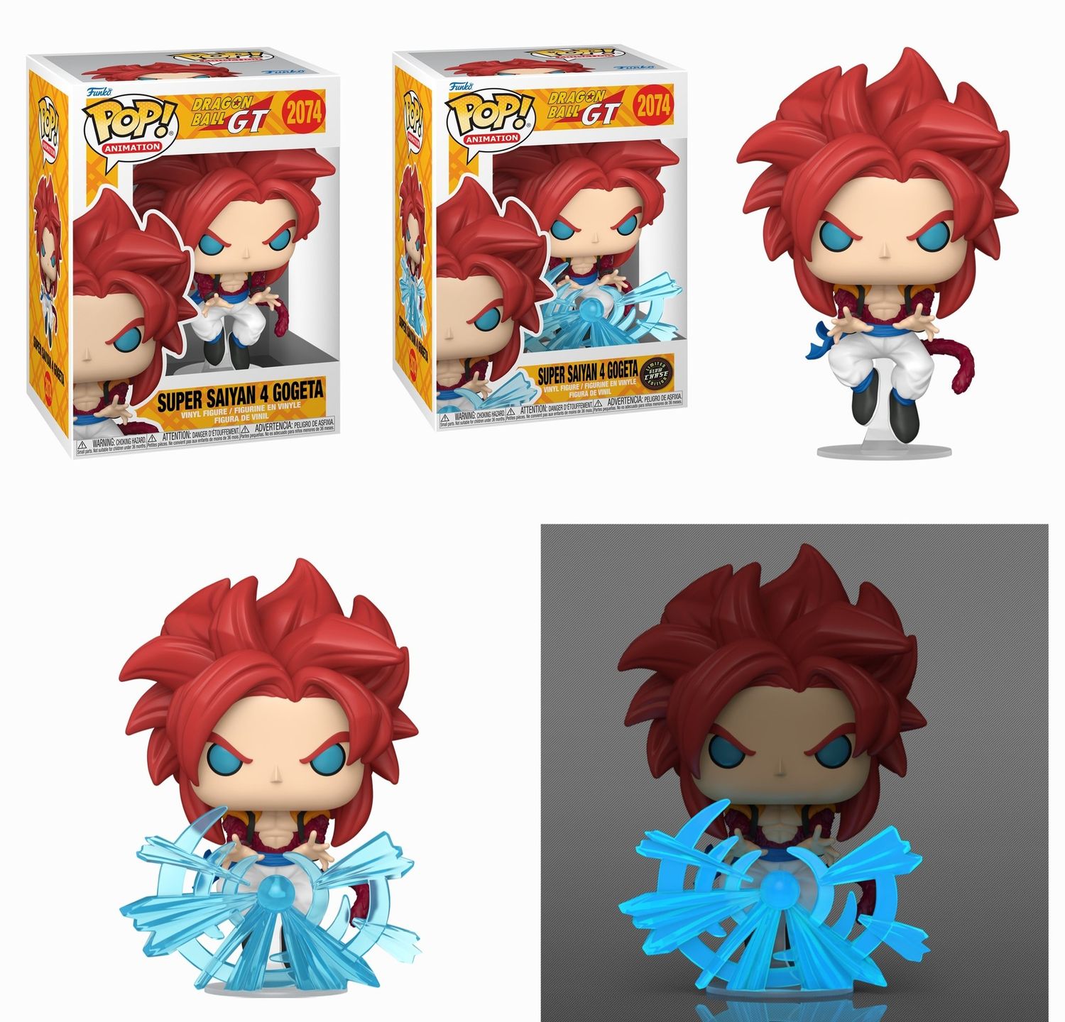 Pre-orden Funko Pop Dragon Ball GT Super SAiyan 4 Gogeta Bundle Chase