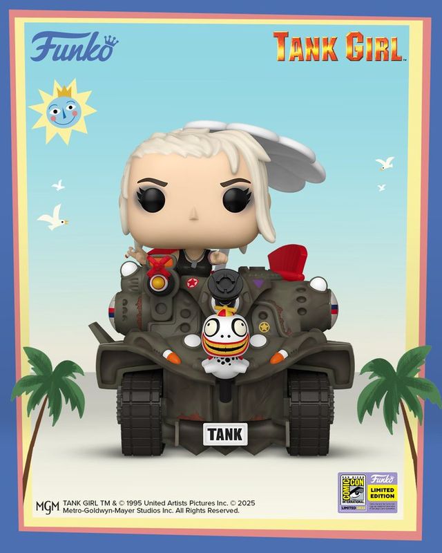 Pre-orden Funko Pop Rides Deluxe Tank girl With Tank Exclusivo SDCC