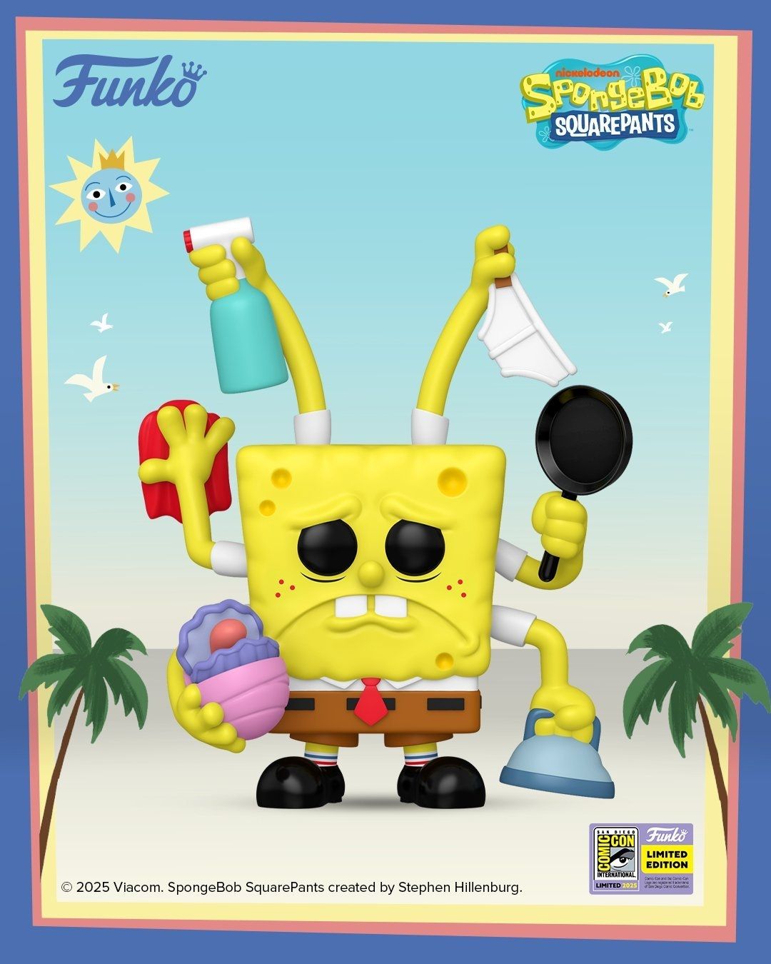 Pre-orden Funko Pop Premiun Spongebob Cleaning Exclusivo SDCC
