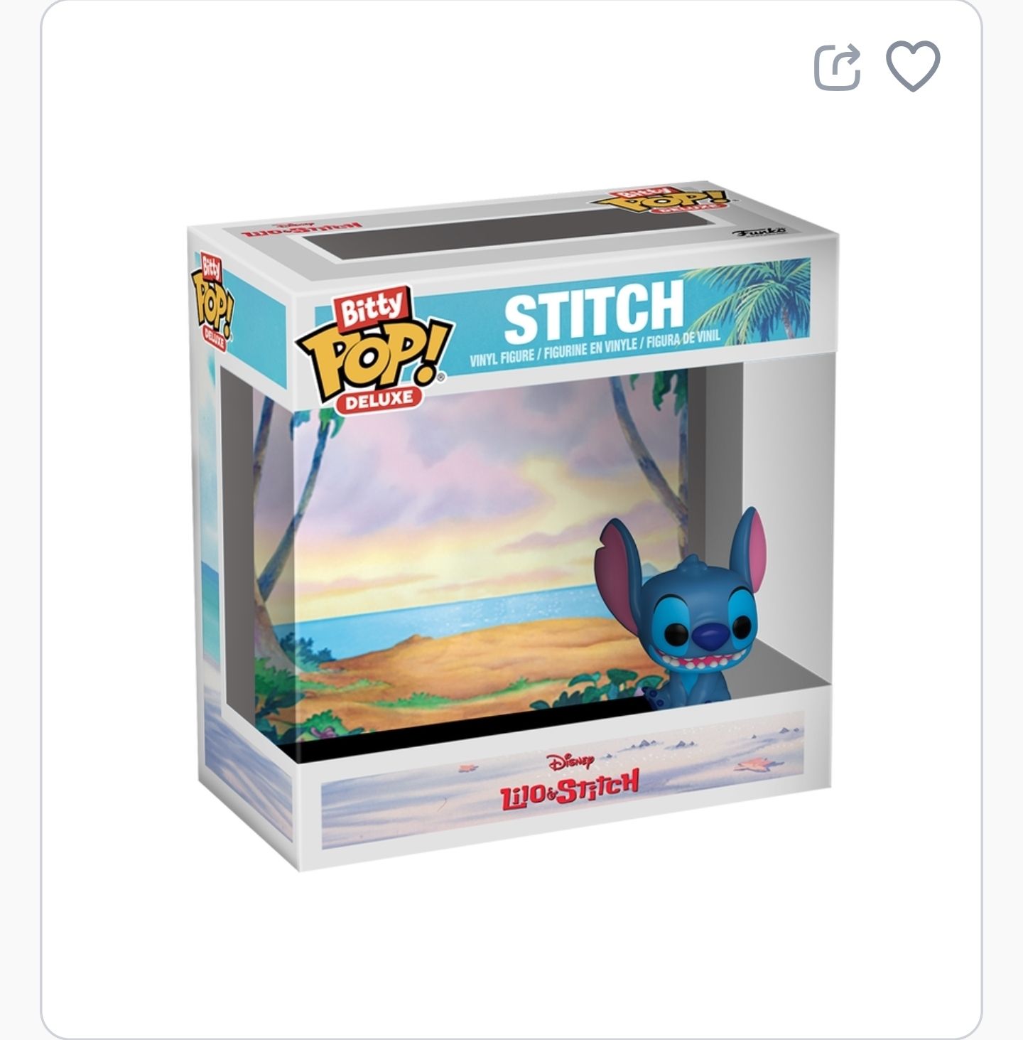 Bitty Pop Deluxe Stitch at Beach
