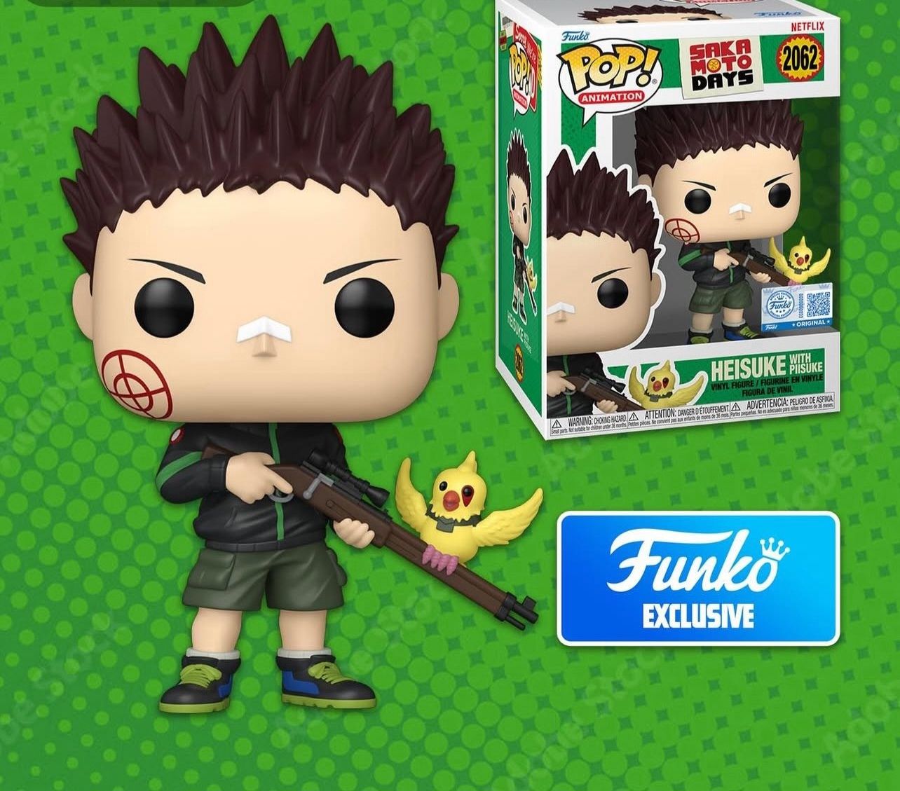 Pre-orden Funko Pop Animation Sakamoto Days Heisuke With PIIsuke Exclusivo de Funko Shop