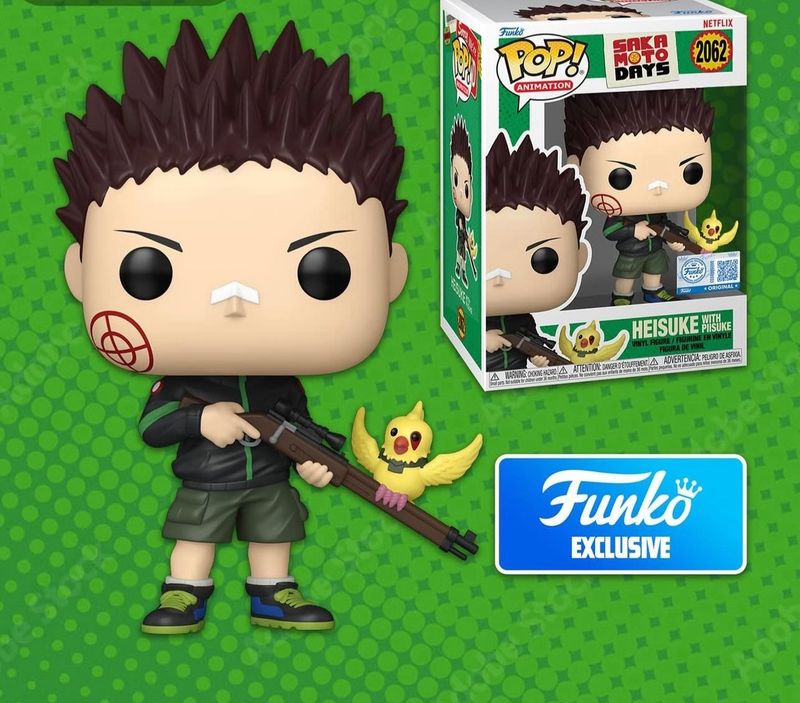 Pre-orden Funko Pop Animation Sakamoto Days Heisuke With PIIsuke Exclusivo de Funko Shop