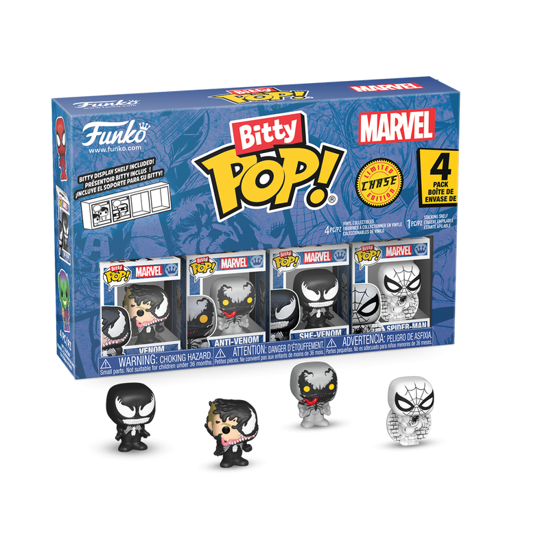 Bitty Pop Spider-Man 4 Pack Chase