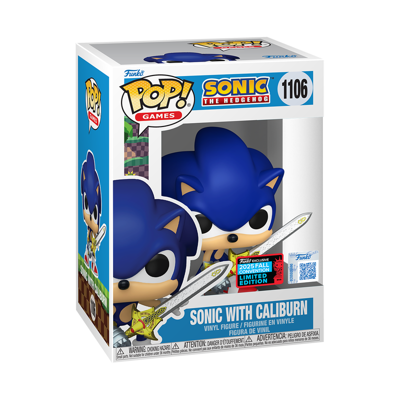 Funko Pop Sonic With Caliburn Exclusivo Funko Pop Sonic With Caliburn Exclusivo
