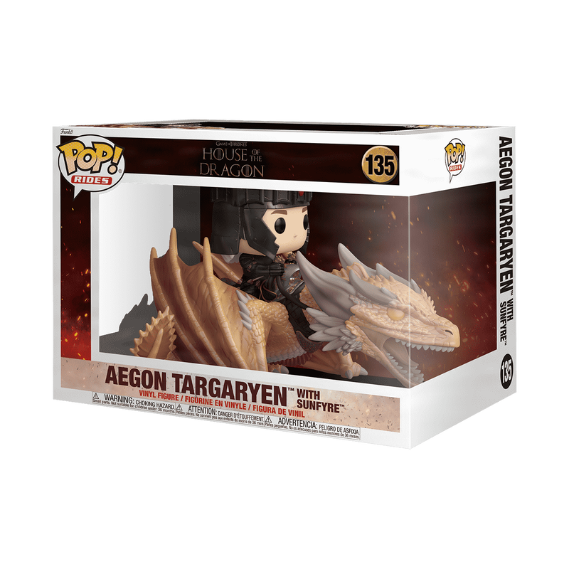 Funko Pop Rides Deluxe Aegon Targaryen With Sunfyre