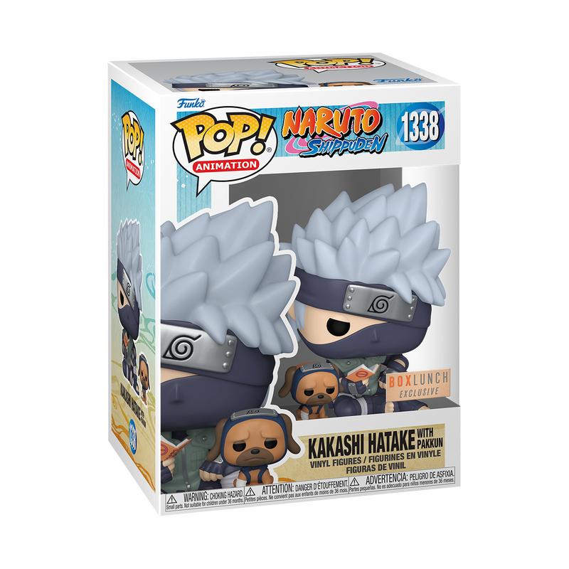 Funko Pop Naruto. Kakashi Hatake with Pakkun Exclusivo de Boxlunch