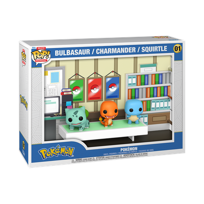 Funko Pop! Moment Pokémon Bulbasaur, Charmander, &amp; Squirtle