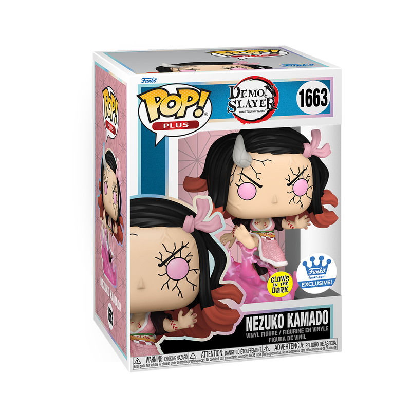 Funko Pop Plus. Demon Slayer. Nezuko Kamado (Blood Demon Art) Exclusivo de Funko Shop GITD