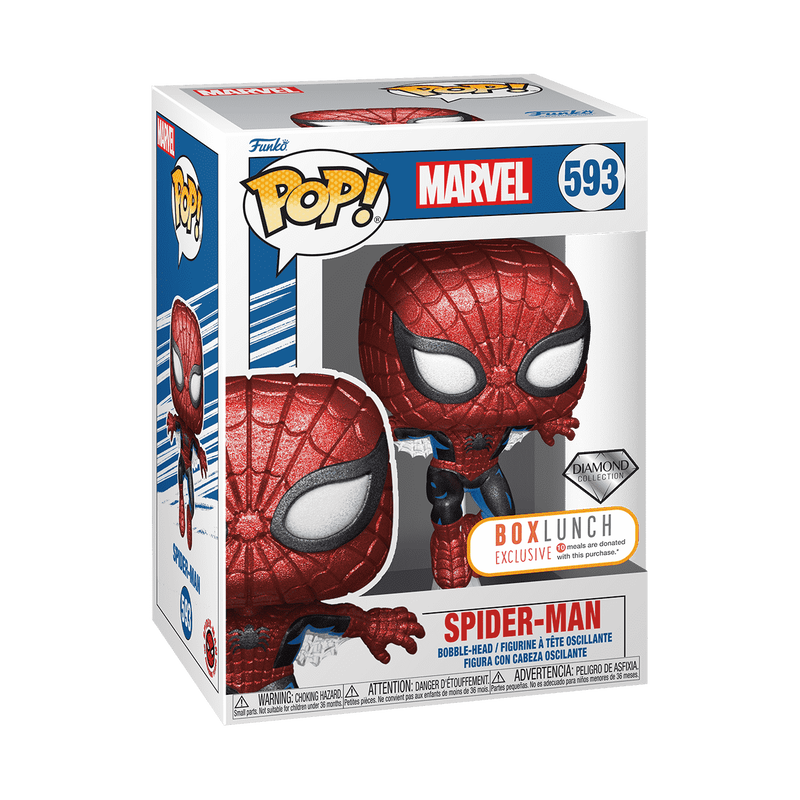 Funko Pop Spider-Man Exclusivo de Boxlunch Diamond Funko Pop Spider-Man Exclusivo de Boxlunch Diamond