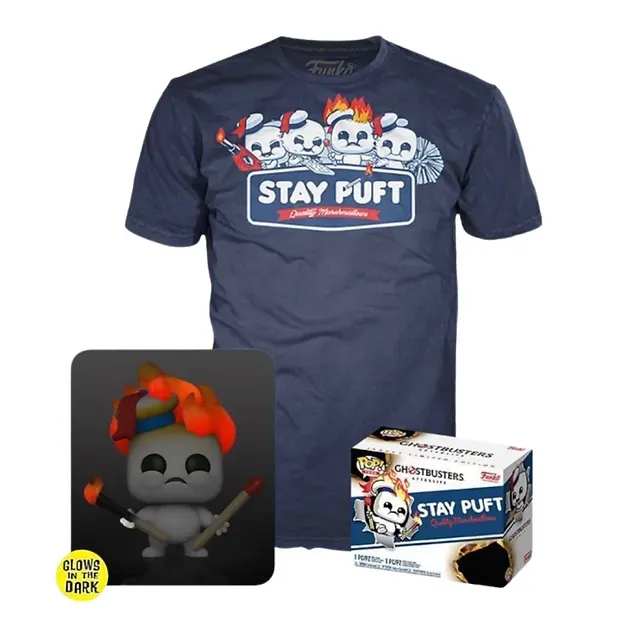 Funko Pop &amp; Tee. Ghostbusters Afterlife Mini Stay Puft Exclusivo de Target
