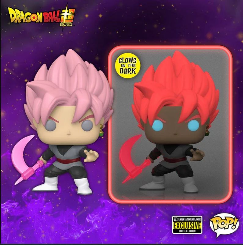 Funko Pop DBS Super Saiyan Rosé Goku Black GITD EXclusivo EE Funko Pop DBS Super Saiyan Rosé Goku Black GITD EXclusivo EE