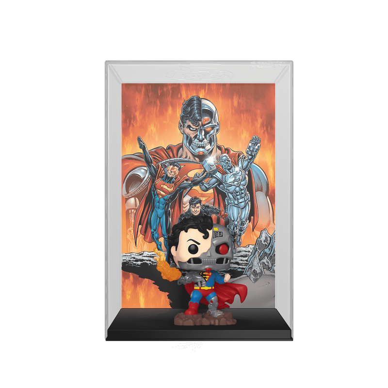 Funko Pop Comic Cover Reign of The Superman. Cyborg Superman