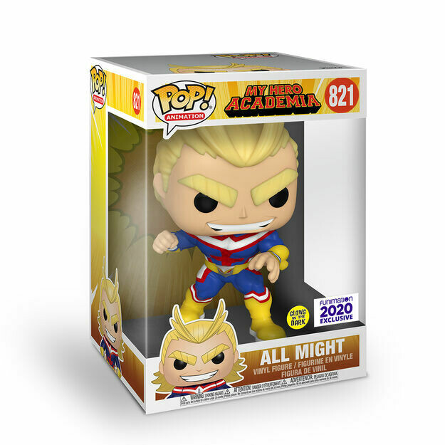 Funko Pop Jumbo! My Hero Academia: All Might GITD Exclusivo de Funimation Funko Pop Jumbo! My Hero Academia: All Might GITD Exclusivo de Funimation