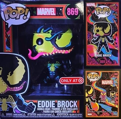 Funko Pop Eddie Brock Blacklight exclusivo de Target Funko Pop Eddie Brock Blacklight exclusivo de Target