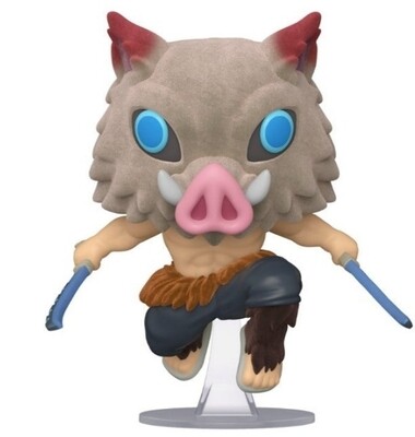 Funko Pop Animation: Demon Slayer Kimetsu No Yaiba. Inosuke Hashibira Flocked Exclusivo de Chalice Collectibles 