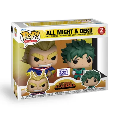 Funko Pop 2 Pack My Hero Academia All Might &amp; Deku Exclusivo de Funimation