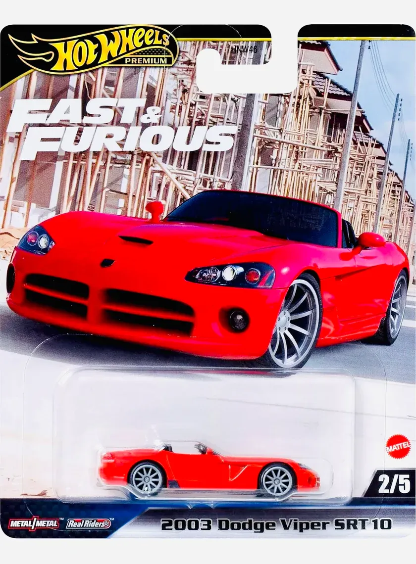 Hot Wheels Premium Fast &amp; Furious 2003 Dodge Viper SRT 10