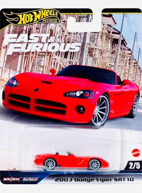 Hot Wheels Premium Fast &amp; Furious 2003 Dodge Viper SRT 10