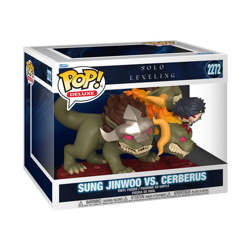 Funko Pop Moment Solo Leveling Sung Jinwoo vs Cerberus