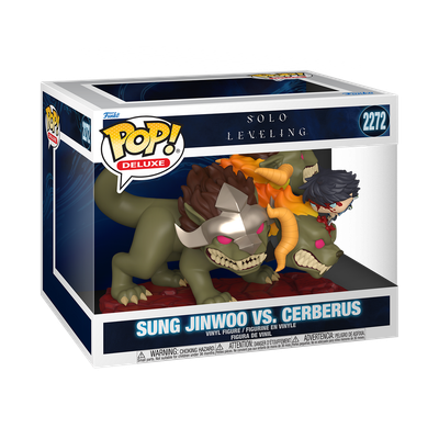Funko Pop Moment Solo Leveling Sung Jinwoo vs Cerberus Funko Pop Moment Solo Leveling Sung Jinwoo vs Cerberus