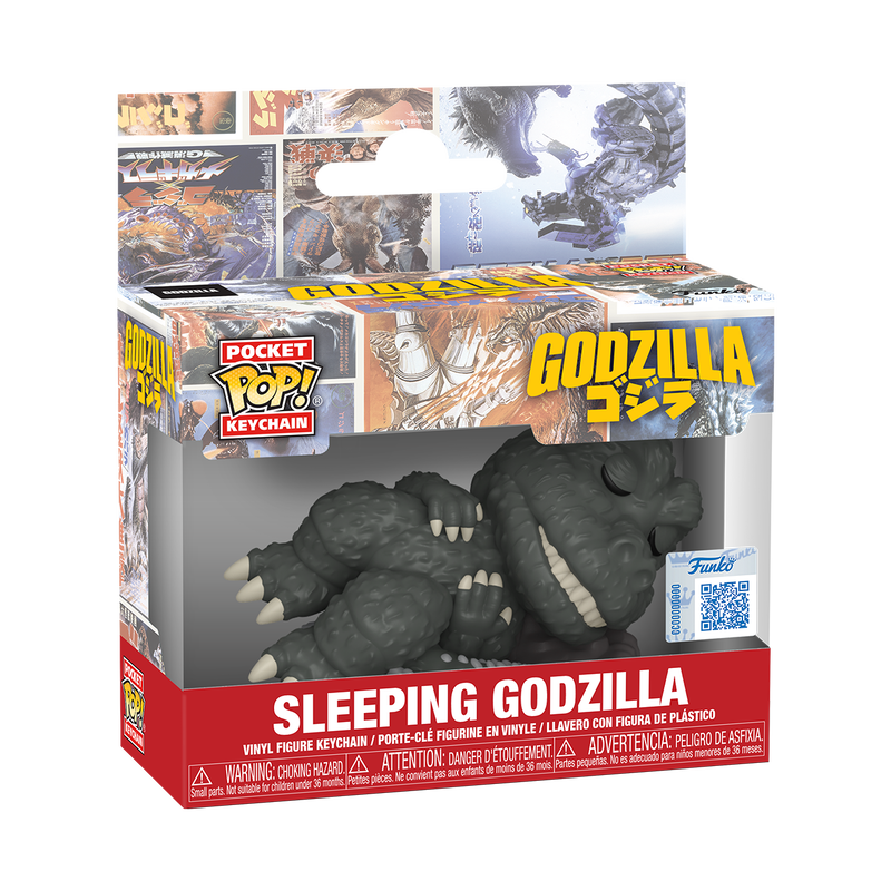 Pocket Pop Keychain Sleeping Godzilla Exclusivo