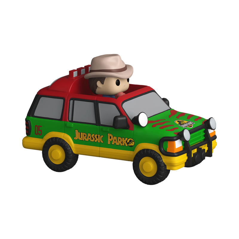 Bitty Pop! Rides Dr. Alan Grant and Jurassic SUV