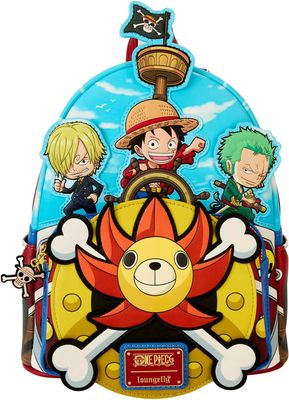 One Piece Thousand Sunny Ship Mini Backpack Exclusiva Loungefly One Piece Thousand Sunny Ship Mini Backpack Exclusiva Loungefly