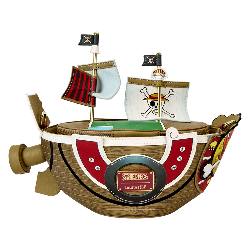 One Piece Thousand Sunny Ship Figural Crossbody Bag Exclusivo Loungefly