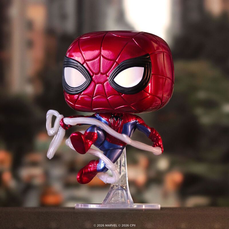 Funko Pop Spider-man Metallic Exclusivo de Hottopic
