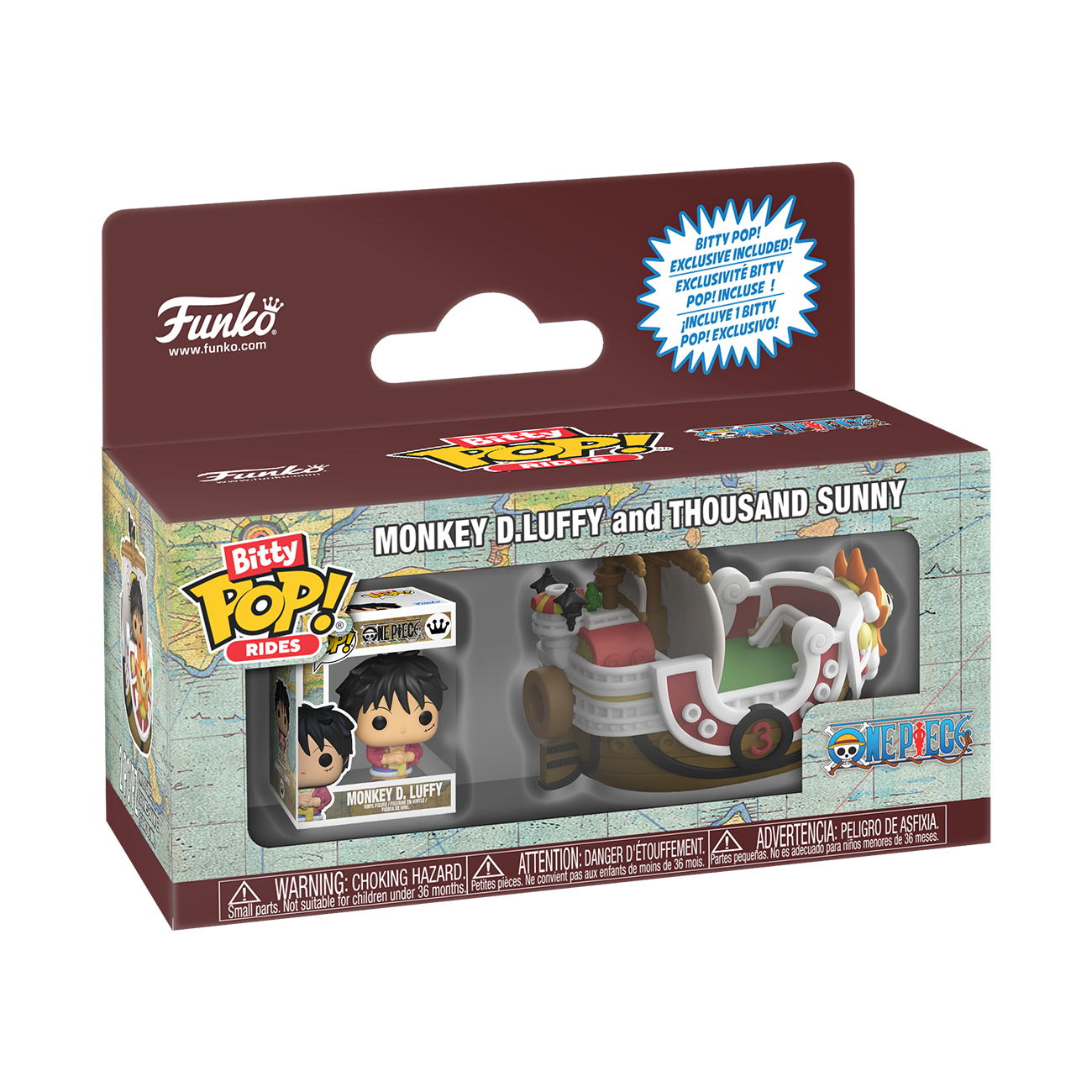Bitty Pop! Rides Monkey D. Luffy and Thousand Sunny