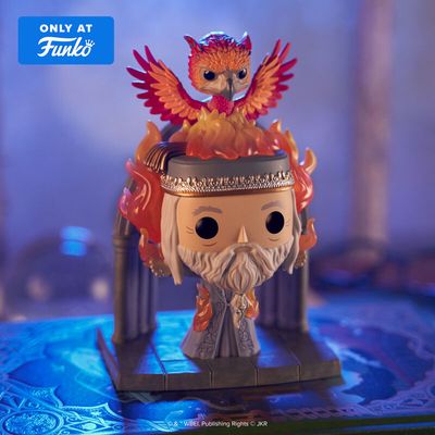 Funko Pop Deluxe Albus Dumbledore With Fawkes Exclusivo Funko Shop