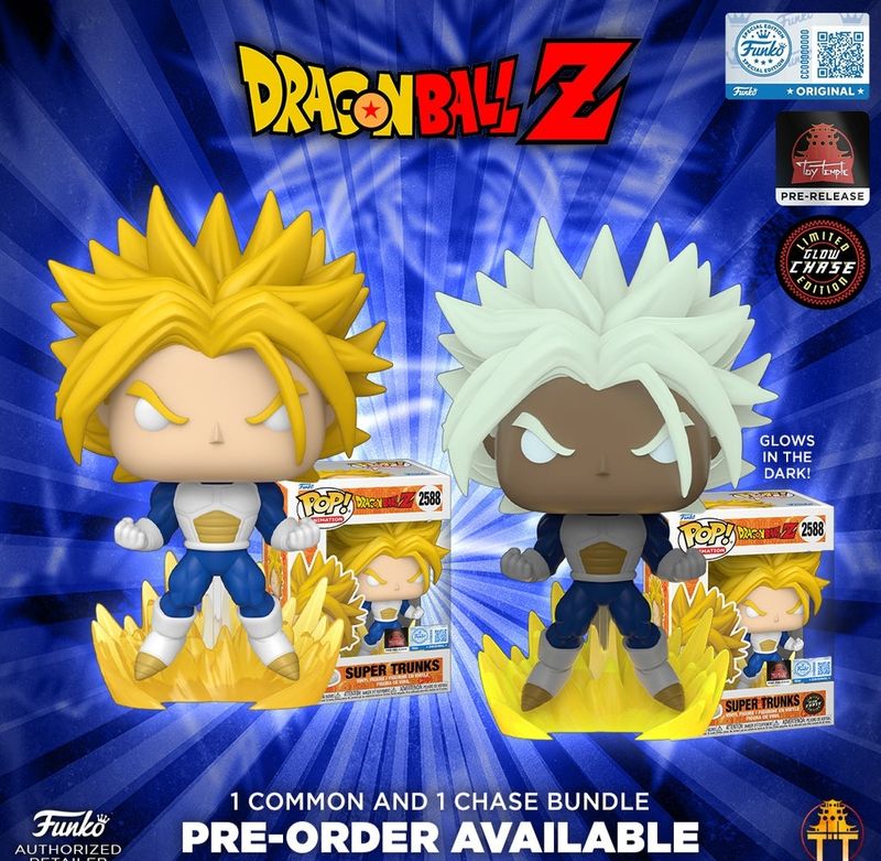 Pre-orden Funko Pop Dragon Ball Z Bundle Chase Super Trunks  Exclusivo Toy Temple
